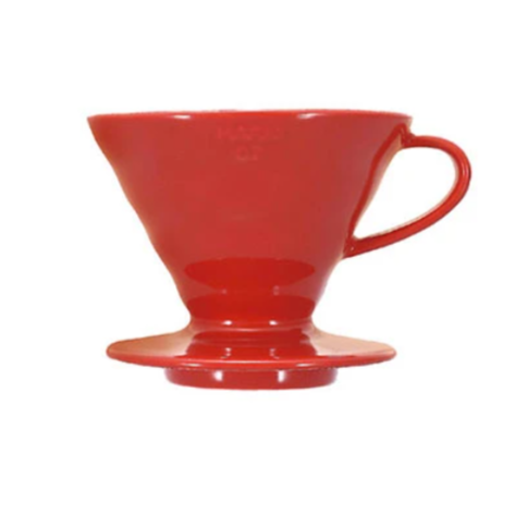 HARIO V60-02 CERAMIC DRIPPER - RED