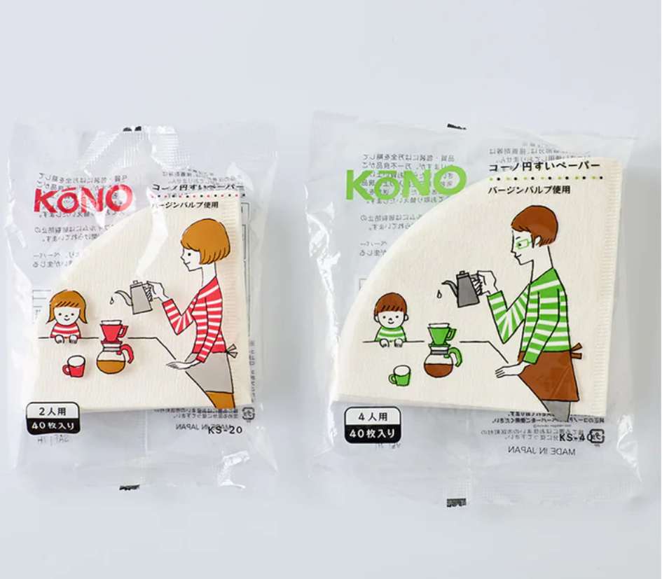 Kono Paper Filter 40 sheets - 4 cups – Hexagon Coffee