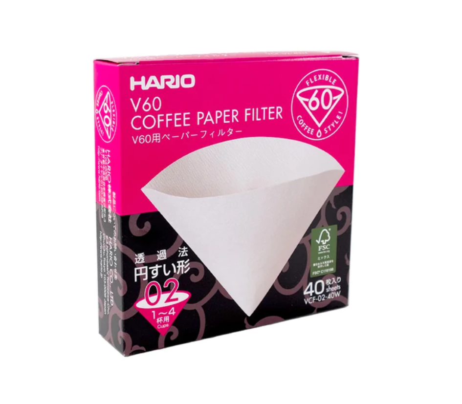 Filtre en papier HARIO V60-02 (paquet de 40)